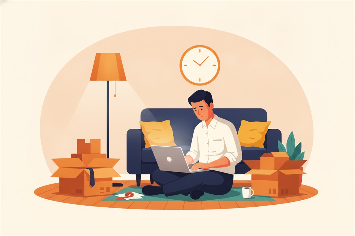 月40時間の内訳を色分けし、リサーチ時間が最も長いことを示した図