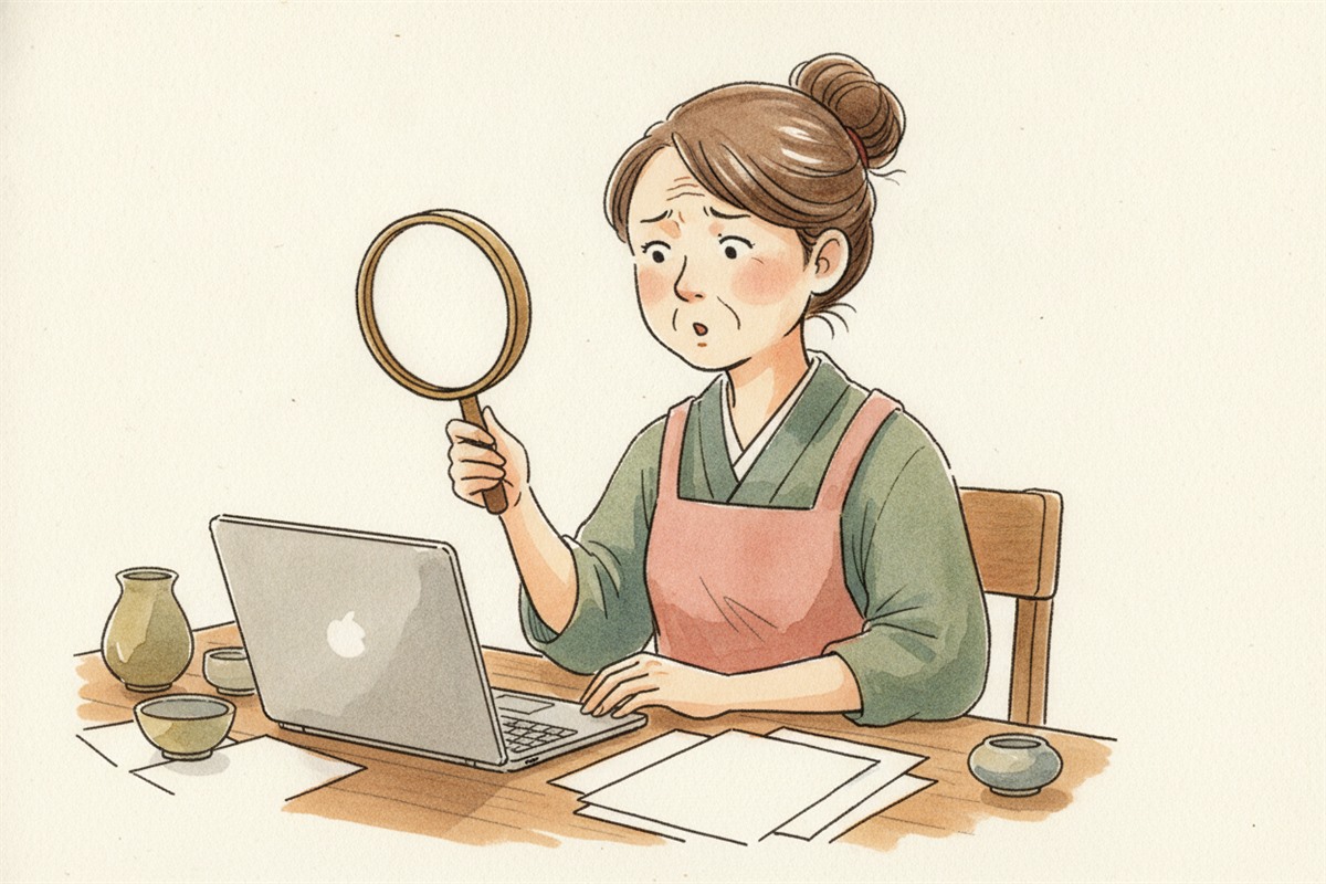 表示回数がゼロか少ないだけかで、調べる場所を分ける切り分けのフロー図