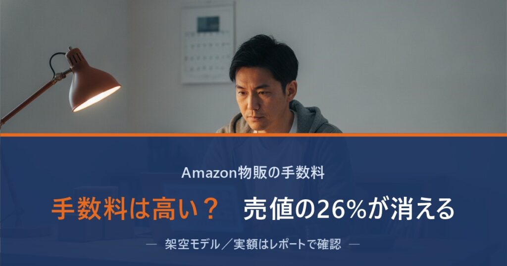 パソコンで手数料レポートを確認する個人セラーのアイキャッチ画像