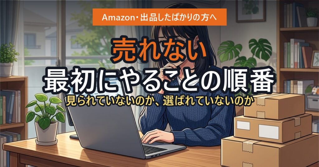 Amazonに出品したのに売れず悩む出品者