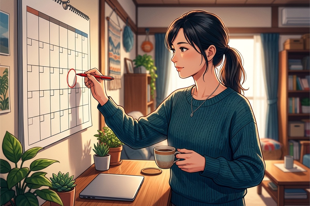 週末にまとめて作業する日を決める