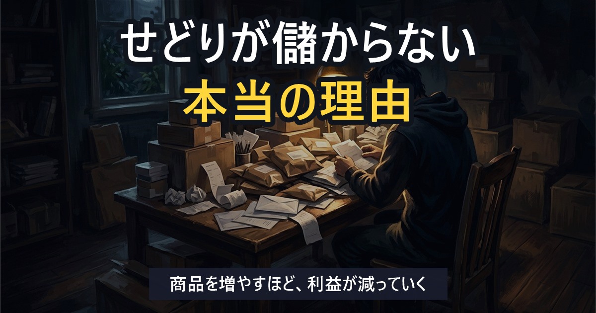 せどりが儲からない本当の理由