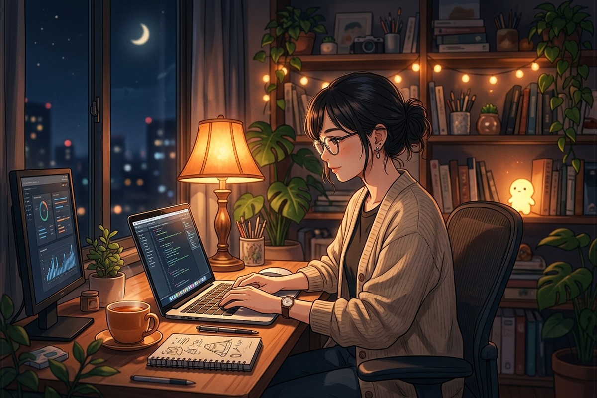 夜の自宅でも仕入れができる