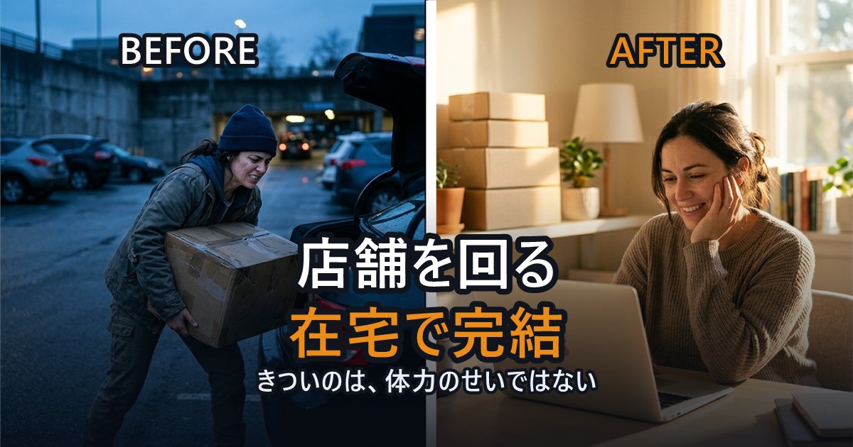 店舗せどりから在宅へ